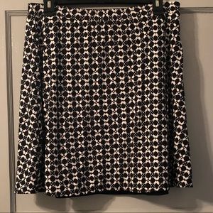 2 in 1 black and white skirt